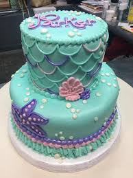Joint Birthday Cake For Mother And Daughter Mermaid Birthday Cake Adrienne Co Bakery Mermaid Birthday Cakes Little Mermaid Birthday Cake Mermaid Cakes