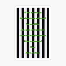 Beetlejuice on broadway creator eddie perfect discusses adapting jump in the line (shake senora) for the show, then performs. Beetlejuice Lyric Gifts Merchandise Redbubble