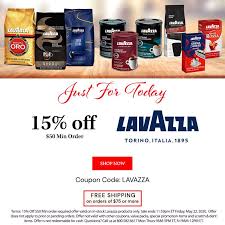 15 Off Lavazza Lavazza Coffee Lavazza Just For Today