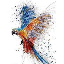 5d Animal Diamond Painting Kit Full Drill Painted Parrot And Etsy Art Inspiration Art Painting Art Drawings