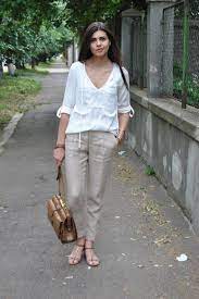 Linen Pants Coffe On The Runway Linen Pants Women Fashion Linen Pants Outfit