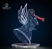 Fairy Tale Decoration LED Factory Supply 3D Motif Xmas Light Outdoor  Christmas Angel Motif Lights
