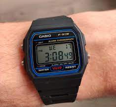The f91 fits under shirts easily and doesn't catch on the cuff. Casio F91w It Had To Happen At Some Point Watches