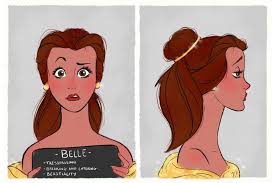 There are so many brown hair looks to choose from — whether honey brown or rich chocolate. These Disney Princess Mugshot Drawings Are Pretty Dark Popsugar Smart Living