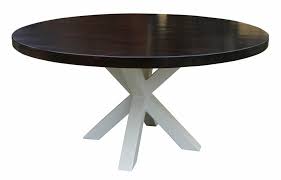 This rustic, hand scraped, douglas fir dining table has a smooth textured feel. Arden Round Dining Table Built In Reclaimed Wood Mortise Tenon