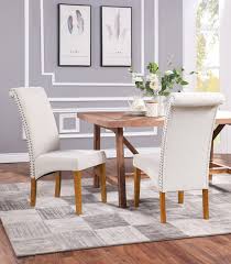 Nailhead trim is a kind of decorative border formed by nails pounded into a piece of furniture. Tufted Standard Table Height Dining Chairs 2pcs Upholstered High Back Padded Dining Chairs W Nailhead Trim Parsons Linen Fabric Dining Chair With Solid Wood Legs For Home 300lbs S8603 Walmart Com Walmart Com