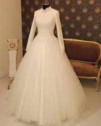 Wedding Dresses Modest Arabic Muslim Wedding Dresses Wedding Dresses High Collar Wedding Dresses Long Sleeve P Wedding Gowns Wedding Dresses Tulle Wedding Gown