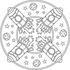 Kinder Mandalas Weltraum Planeten Raumschiffe Und Astronauten Mandalas Kinder Weltraum Ausmalbilder Zum Ausdrucken