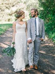 Camping Wedding At Half Moon Bay Ruffled Vintage Wedding Suits Linen Wedding Suit Beach Wedding Groom Attire