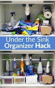 Plus we've kitchen storage for plate racks, to storage for cling film, baking paper or tin foil; Easiest Under The Sink Organizer Hack Diy Kitchen Storage Under The Sink Organization Kitchen Sink Storage