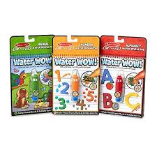 Melissa Doug On The Go Water Wow Reusable Water Reveal Activity Pads 3 Pk Animals Alphabet In 2020 Travel Toys For Toddlers Animal Coloring Books Coloring Books