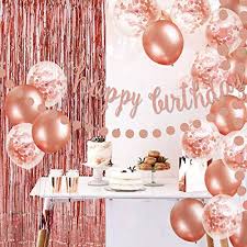 Oumuamua Decoracion De Cumpleanos De Oro Rosa Para Mujeres Y