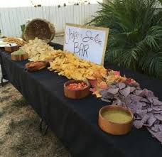 Your guests can create a taco that suits their mood. Wedding Reception Buffet Ideas Food Stations Taco Bar 43 Ideas Food Wedding Buffet Wedding Reception Graduation Party Foods Reception Buffet