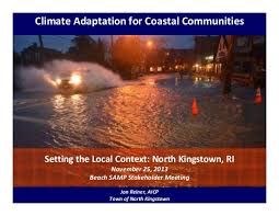 Climate Adaptation For Coastal Communities Setting The