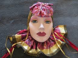 Porcelain Mardi Gra Mask