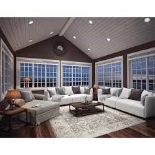 Vaulted ceilings or any ceiling with a sloping feature will benefit from a large spread of light. Halo 6 In White Recessed Lighting With Sloped Ceiling Trim With Baffle 456w The Home Depot