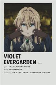 Violet Evergarden Anime Printables Movie Posters Minimalist Anime Films