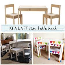 Ikea Latt Kids Table Hack Rainbow Bunting Kid Room Decor Paint Kids Table Kids Table And Chairs