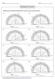 Measuring Angles With A Protractor Worksheet In 2020 Angles Worksheet Protractor Measuring Angles