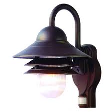 Avec la technologie de pir, la lumière s'allume automatiquement lorsque les gens passent. Acclaim Luminaire Mural Exterieur A 1 Ampoule Avec Detecteur De Mouvements En Fini Bronze Home Depot Canada
