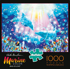* you can change color rings by using dustbin button. Marine Life Ring Of Love 1000 Piece Jigsaw Puzzle 1000 Piece Jigsaw Puzzles Jigsaw Puzzles Marine Colors