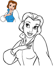 Belle disney princess colouring pages. Coloring Pages Of Princess Belle 125 Images The Largest Collection Print Or Download For Free Razukraski Com