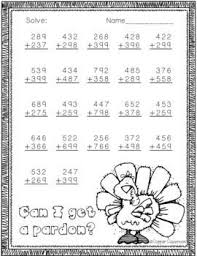 3 Nbt 2 Thanksgiving Themed 3 Digit Addition With Regrouping Math Resources Engaging Lessons Math