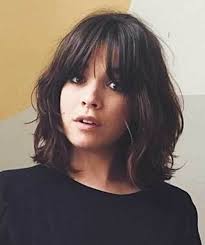 14 Really Cool Short Hairstyles With Long Bangs 8 Long Bob With Fringe Hair Styles Short Hair Styles Long Hair Styles
