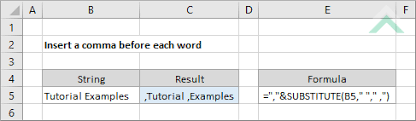 In this tutorial, i'll teach you a nifty excel trick. Insert A Comma Before Each Word Excel And Vba Exceldome