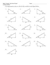Trigonometry Ratios Worksheet Colabug Com