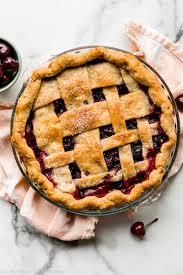 Triple berry pie is made with fresh summer berries and a flaky homemade crust. Homemade Cherry Pie With Thicker Filling Sally S Baking Addiction