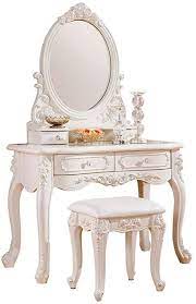 The kendal dressing table stool is the perfect partner to the dressing table in the kendal range. Boewan Vanity Mirror Dresser Table European Style Dressing Table And Dressing Table French Pastoral Small Apa Vanity Table Set Make Up Desk Vanity Mirror Stool