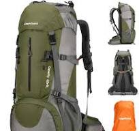 King'sGuard Mochila de senderismo 70L con cubierta de lluvia Mochila de  viaje ligera Mochila de camping impermeable
