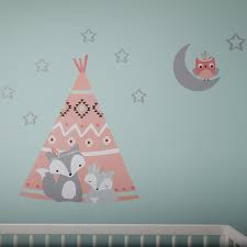 Shop from our selection of baby furniture sets at bambi baby today. Little Spirit Coral Gray Blue Fox Teepee Nursery Jumbo Wall Decal