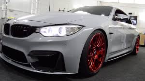 BMW M4 Modified Wrapped Oracal Telegrey