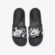 Nike Papucs Akció - Női Nike Benassi JDI Floral Fekete/Fehér