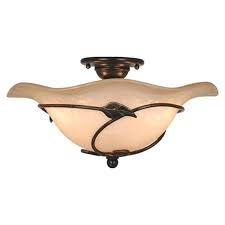Constructed of hand worked iron, it features a protective wire cage and. Cascadia Vine 15 In Oil Shale Rustic Incandescent Semi Flush Mount Light Lowes Com Semi Flush Ceiling Lights Rustic Ceiling Lights Flush Mount Ceiling Lights