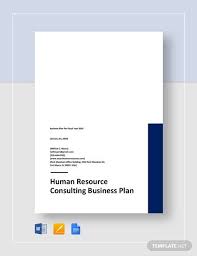 Instantly Download Sample Human Resources Consulting Business Plan Template Samp In 2020 Business Plan Template Word Business Card Template Design Consulting Business