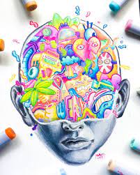 Gawx Art On Instagram Mind Blown I Think This Is My Favorite Doodle I Ve Ever Made Idk Why I Tr Doodle Art Drawing Doodle Art Designs Colorful Drawings