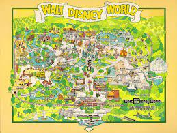 1980 Walt Disney World Dial Guide Disney World Map Disney World Walt Disney World