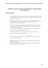 The residual liquid in the flask is a dilute alkaline solution of sodium acetate. Http Www Vssut Ac In Images Chemical Lab Laboratory Pdf Chemical Reaction Engineering Lab Manuals Pdf