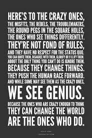 How Career Counselling Helped Me Motivational Quote Posters Steve Jobs Quotes Crazy People Quotes