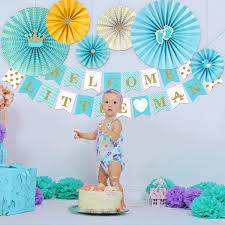 12 99 Amazon Com Unomor Baby Shower Decorations For Boys Boy Baby Shower Decor Baby Boy Decorations Baby Shower Decorations For Boys Girl Shower Decorations