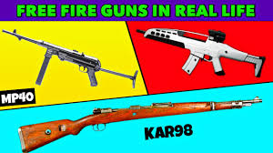This video and share it with friends and. Part 9 Free Fire All Guns In Real Life Free Fire Guns In Real Life Million Fact Youtube