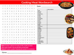 Garlic bread · gelatin · georgian · german · german cakes · german pork · german salads · german vegetarian · gifts · ginger · gingerbread . Cooking Meat Wordsearch Sheet Starter Activity Keywords Cover Homework Food Technology Teaching Resources