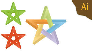 Colorful 3d Star Illustrator Tutorial Illustrator Tutorials Illustration 3d Star