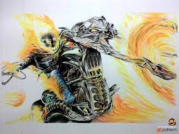 Thanks for visiting pikasso draw, the best place to learn how to draw. Ghost Rider Color Pencil Drawing By Ankredible On Deviantart