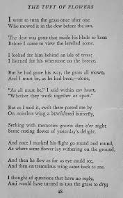 The Tuft Of Flowers By Robert Frost 1875 1963 Robert Frost Poems Tufted