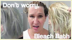 How To Bleach Bath Recipe For A Bleach Wash Which Was Successful To Lighten And Get Rid Of Most Of The Blu Bleach Wash Hair Hair Dye Removal Diy Bleach Hair
