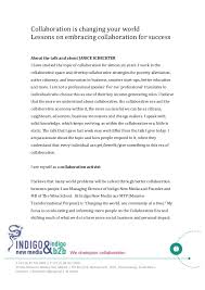 Collaboration Is Changing Our World By Janice Scheckter